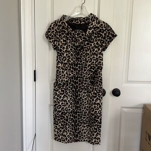 Etcetera leopard print dress size 4